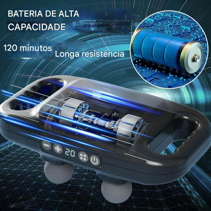 Massageador 4 Cabeças Turbo Relax