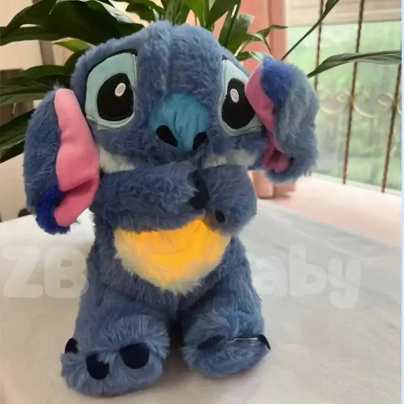 Stitch de Pelúcia Respira e Acende a Barriga